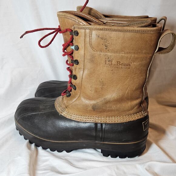 Vintage LL Bean Mens Size 10 Maine USA Hunting Shoe Duck Boots Insulated - Picture 6 of 10